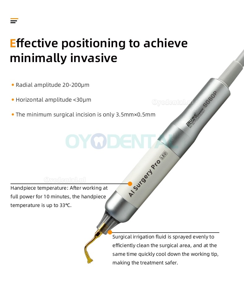 Pluspower® Ai Surgery Pro Tandheelkundig piëzochirurgieapparaat Ultrasone piëzo-botchirurgiemachine